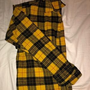 Yellow, Black, and Red Flannel